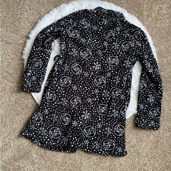 Bebe Robe Black White Women’s Size Medium No Belt - Picture 2 of 11